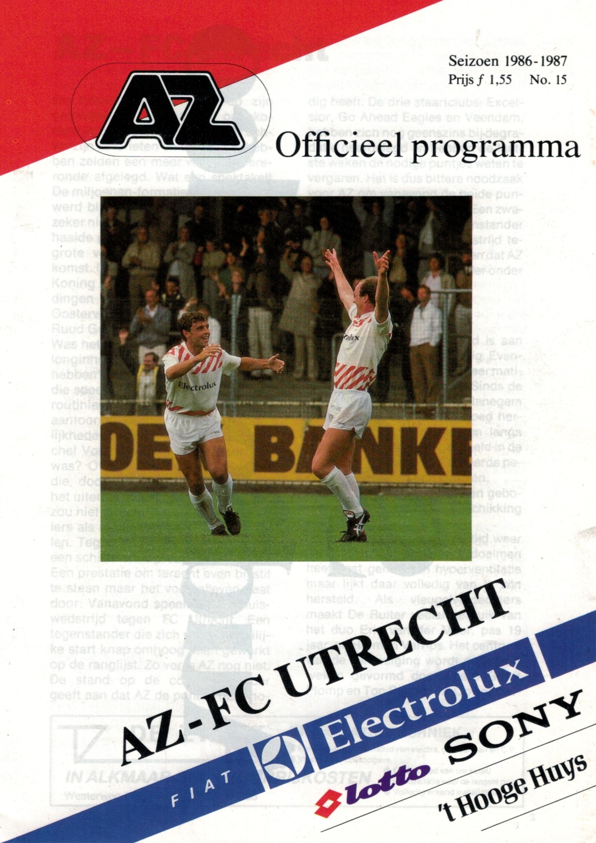 AZ Programma 12-mei-1987 Utrecht thuis